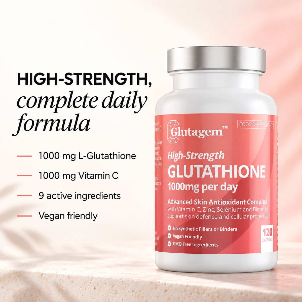 Glutagem® Glutathione 120 Capsules
