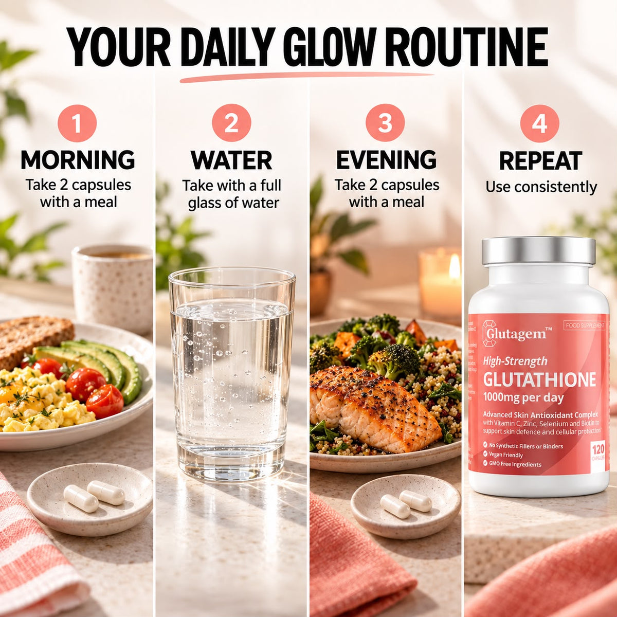 Radiance Duo! Glutagem® Glutathione PLUS Glutagem® Marine Collagen