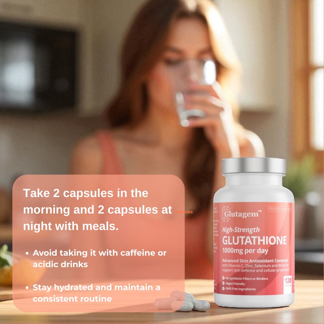 Glutagem Glutathione 120 Capsules For Skin Brightening Glutagem UK Glutagem Glutathione 120 Capsules For Skin Brightening Glutagem UK